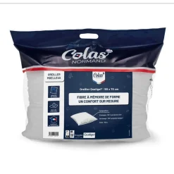 Oreiller en coton Qualigel moelleux 700g/m²