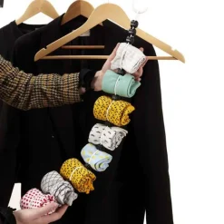 Organisateur de Chaussettes 10 Paires 70cm Blanc