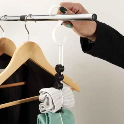 Organisateur de Chaussettes 10 Paires 70cm Blanc