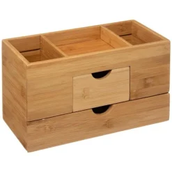 Organiseur 2 Tiroirs Natureo 24cm Naturel