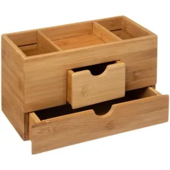 Organiseur 2 Tiroirs Natureo 24cm Naturel
