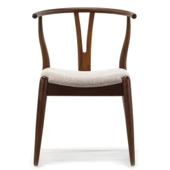 Pack 2 chaises Rustic, Couleur Noyer, Bois Massif, 55 cm x 54,5 cm x 76 cm