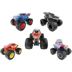 Pack de 5 véhicules Die Cast Monster Jam - DC Justice League VS The Joker
