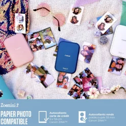 Pack papier photo Zoemini 100 feuilles - Blanc