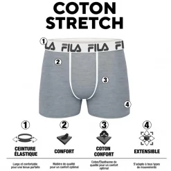 Pack Surprise de 6 Boxers coton homme