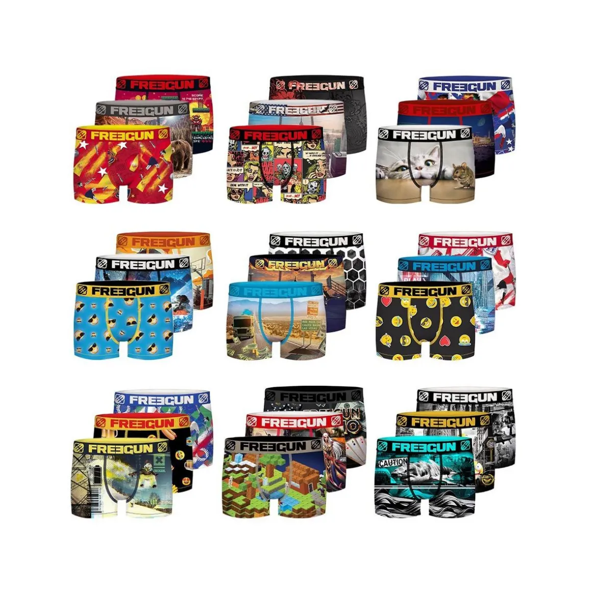 Pack Surprise de 3 Boxers microfibre garçon