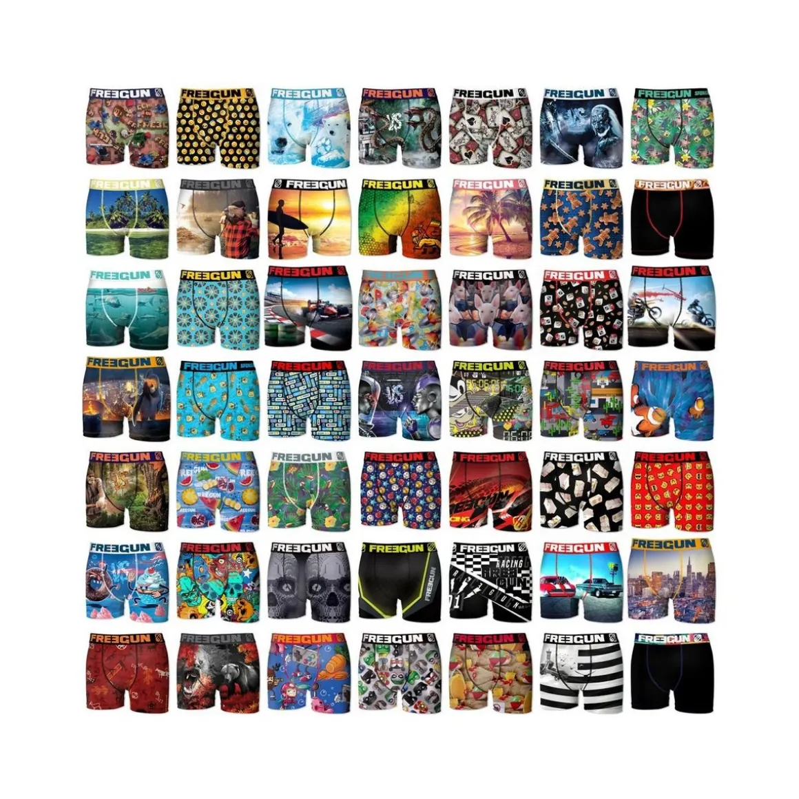 Pack Surprise de 5 Boxers microfibre garçon