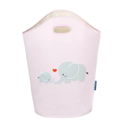 Panier à linge enfant Elli - 40 x H. 52 cm - Rose