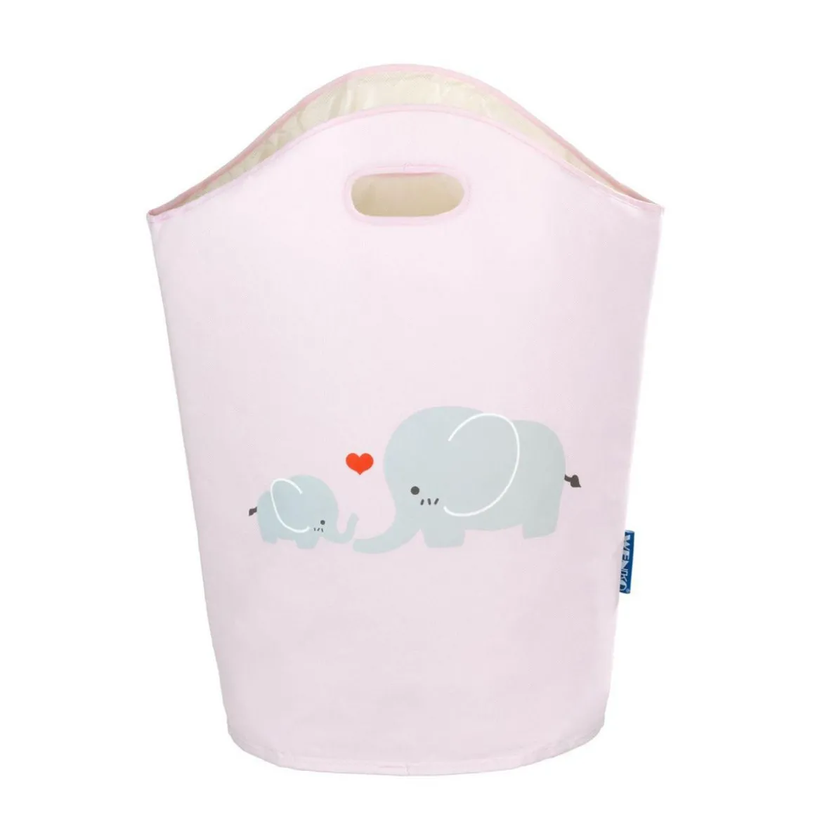 Panier à linge enfant Elli - 40 x H. 52 cm - Rose