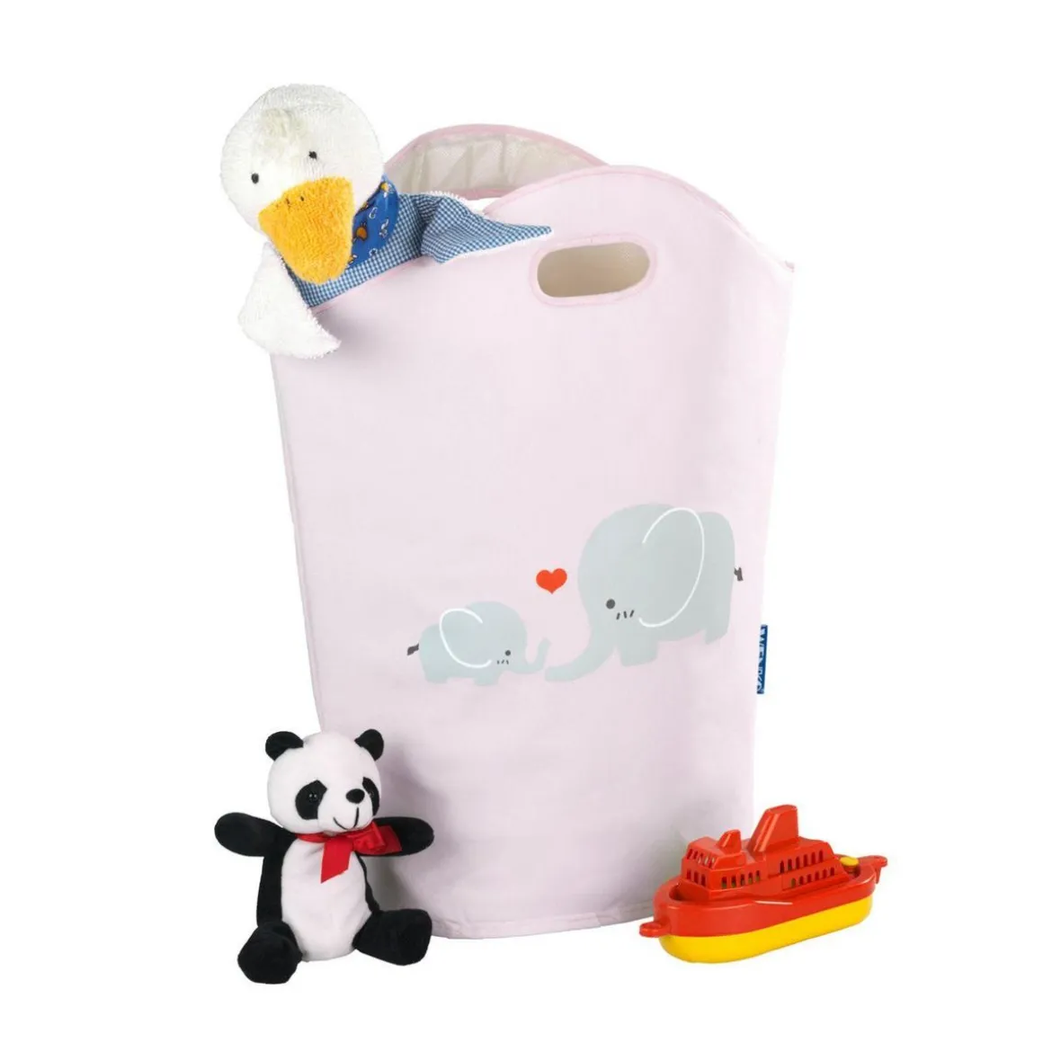 Panier à linge enfant Elli - 40 x H. 52 cm - Rose