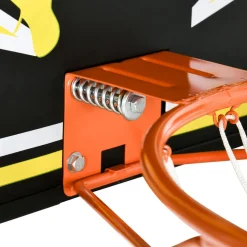 Panier de basket mural - structure acier - accessoires montage inclus - noir