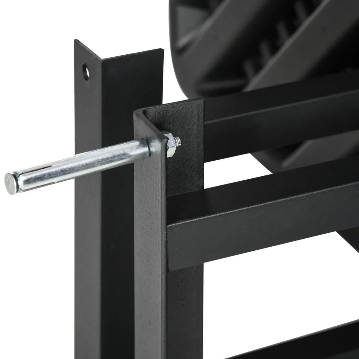 Panier de basket mural - structure acier - accessoires montage inclus - noir