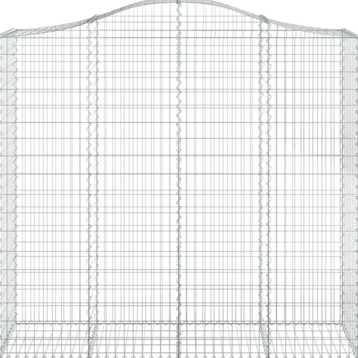 Panier de gabions arque 200x50x180/200 cm Fer galvanise