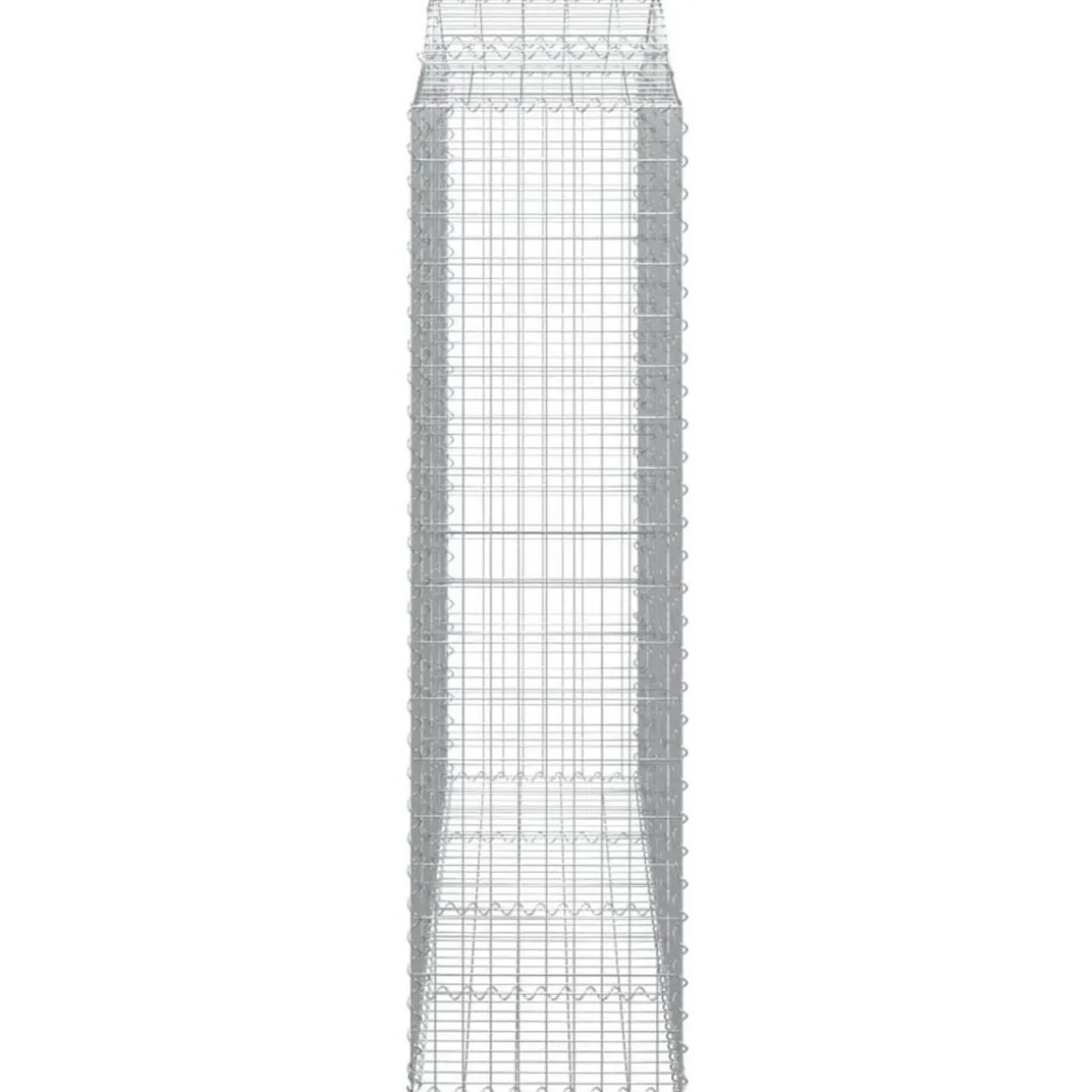 Panier de gabions arque 200x50x180/200 cm Fer galvanise