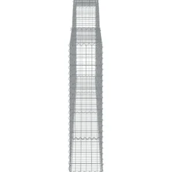 Paniers a gabions arques 5 pcs 400x30x120/140 cm Fer galvanise