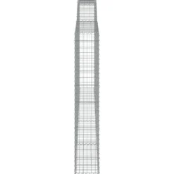 Paniers a gabions arques 4 pcs 400x30x180/200 cm Fer galvanise