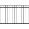 Panneau de cloture Acier 1,7x1 m Noir