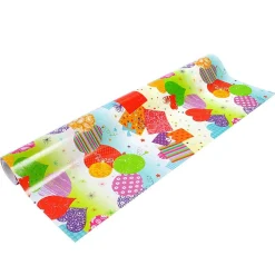 Papier cadeau largeur 50 cm : Ballons et paquets cadeaux