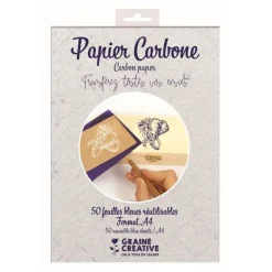 Papier carbone - 50 feuilles bleues réutilisables - A4