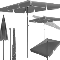 Parasol VANESSA 200 x 125 cm réglable en hauteur et inclinable