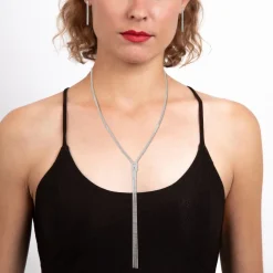 Parure collier et boucles d'oreilles par SC Crystal ornée de Cristaux scintillants