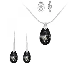 Parure collier et boucles d'oreilles SC Crystal ornée de Cristaux scintillants