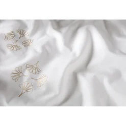 Parure de drap brodée en coton 57 fils PLUME