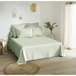 Parure de drap brodée en coton 57 fils FLOCON