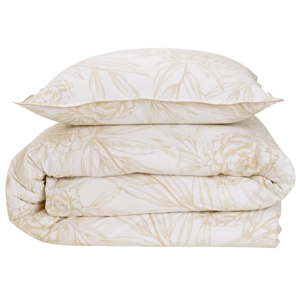 Parure de lit 2 personnes en satin de coton réversible