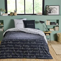 Parure de lit 2 personnes en microfibre