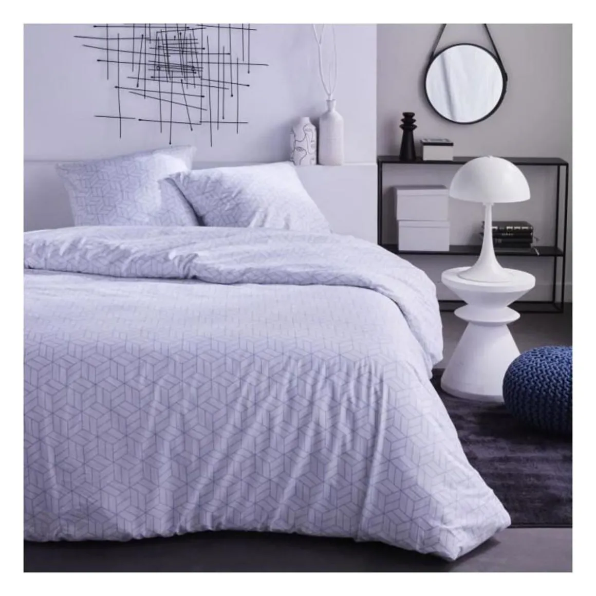 Parure de lit - TODAY - Sunshine - 123402 - 2 personnes - 220x240 cm - Coton - Imprimé 15.37