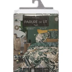 Parure de Lit imprimé Tropik en 240 x 220 - Vert