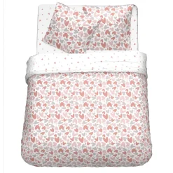 Parure housse de couette en coton 57 fils AMORE