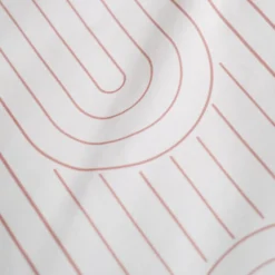 Parure housse de couette en coton imprimé Géométrique