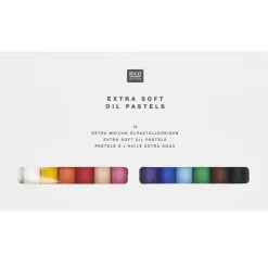 Pastels à l'huile 12 couleurs