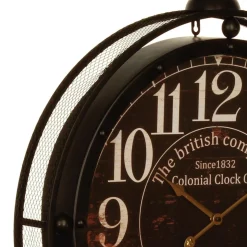 Pendule murale Gousset - Diam. 60 cm - Noir