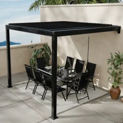 Pergola bioclimatique adossée 3x3 m AGADIR