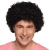 Perruque Pop Noire - Adulte