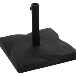 Pied de parasol base de lestage parasol carré dim. 41,5L x 41,5I x 35H cm poids net 20 Kg ciment HDPE noir