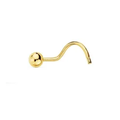 Piercing Or Jaune 18 Carats 750/000 Boule - Nez