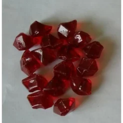 Pierres décoratives en fibre de verre rouge