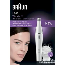 Épilateur visage avec brosse nettoyante FACE 810 - Blanc