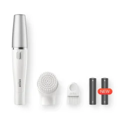 Épilateur visage avec brosse nettoyante FACE 810 - Blanc
