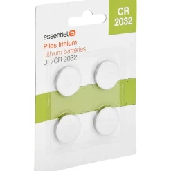 Pile Lot 4 piles lithium CR 2032