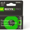 Pile rechargeable AA ReCyckO PRO lot de 4 2000mAh