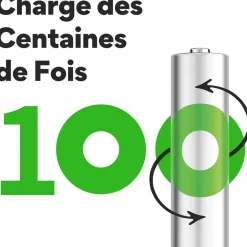 Pile rechargeable LR06 ReCyckO lot de 4 2100mAh