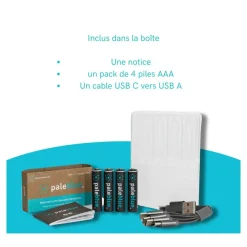 Pile rechargeable USB AAA type C (LR03)