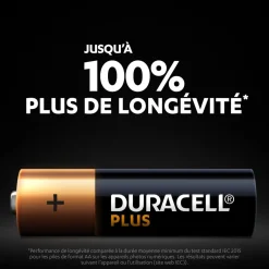 Piles Alcalines AA Plus 100% - Lot de 8 piles