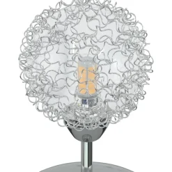 Plafonnier avec abat-jour en maille metallique pour 5 LED G9