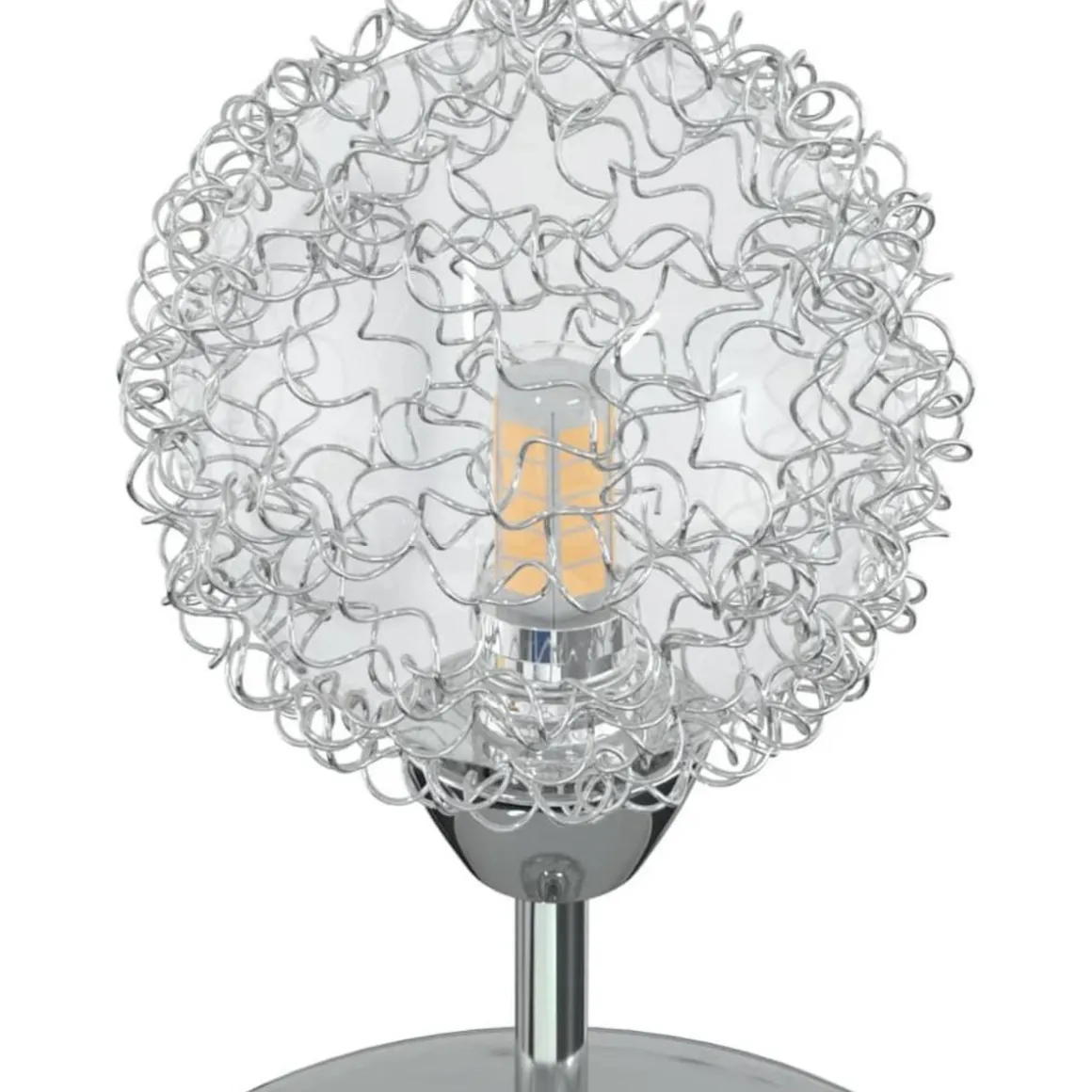 Plafonnier avec abat-jour en maille metallique pour 5 LED G9